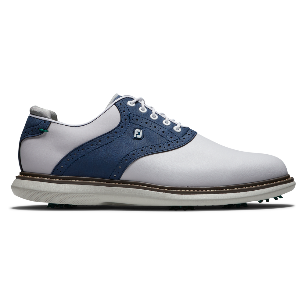 FootJoy Men's Traditions White/Navy Golf Shoes
