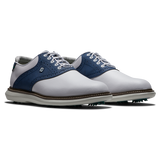 FootJoy Men's Traditions White/Navy Golf Shoes