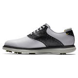 FootJoy Men's Traditions Golf Shoes- White/Black Camo