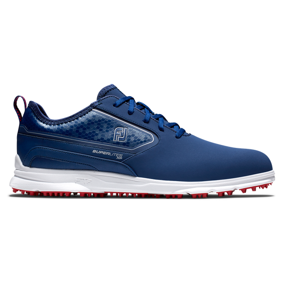 FootJoy Men's Superlites XP Golf Shoes- Navy/White/Red