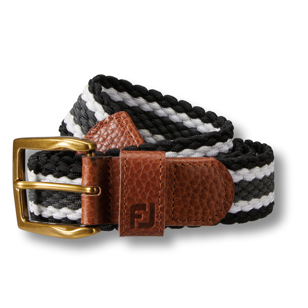 FootJoy Men's Striped Braided Golf Belt