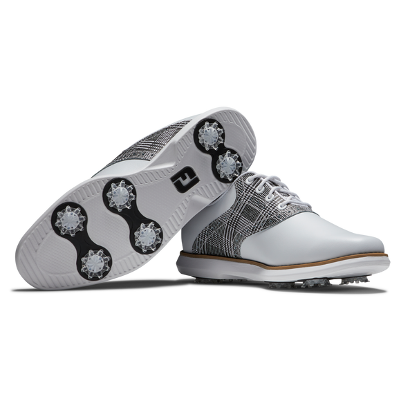 FootJoy Women's Traditions- White/Grey Golf Shoes