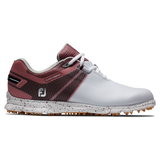 FootJoy Women's ProSL Sport Golf Shoes- White/Burgundy