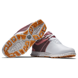 FootJoy Women's ProSL Sport Golf Shoes- White/Burgundy