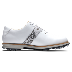 FootJoy Women's Premier Golf Shoes- White/Crock Grey
