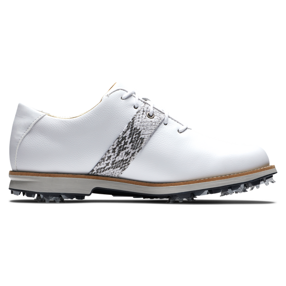 FootJoy Women's Premier Golf Shoes- White/Crock Grey