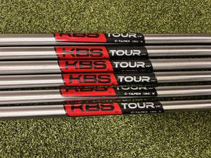 KBS C Taper 130 X-Stiff Flex 5-PW Iron Shafts, Professionally Pulled