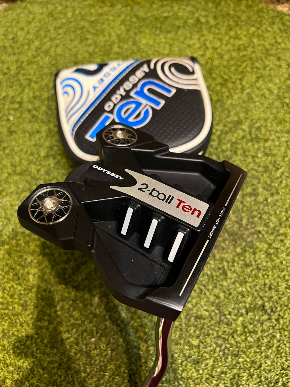Odyssey Ten 2 Ball Red Stroke Lab Putter, 33