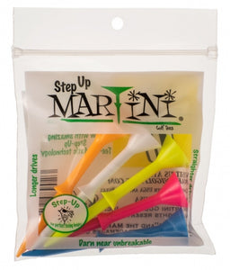 Martini Step Up Golf Tees- Mixed Colors