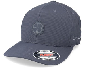 Black Clover Sharp Flat Fitted Hat- Heather Grey