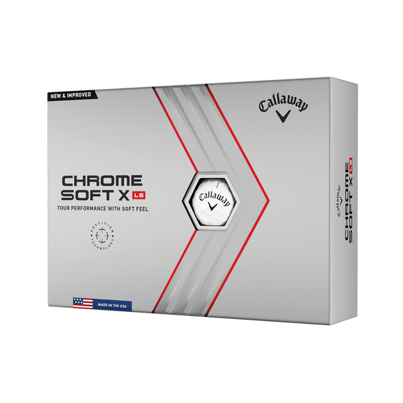 Callaway Chrome Soft X LS Golf Balls- Dozen