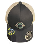 Black Clover Diamante Snapback Adjustable Hat- Navy/Silver