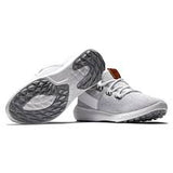 FootJoy Women's Flex Coastal Golf Shoes- White/Grey