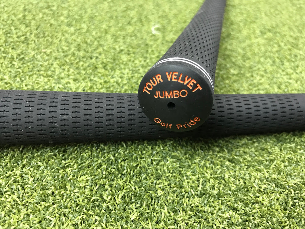 New Ping Golf Pride Tour Velvet Ribbed Jumbo Size Grip- Orange- Single Grip - Bogies R Us Golf Shop LowCountry Custom Golf