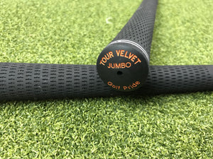 New Ping Golf Pride Tour Velvet Ribbed Jumbo Size Grip- Orange- Single Grip - Bogies R Us Golf Shop LowCountry Custom Golf
