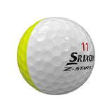 Srixon Z Star XV Divide Golf Balls- White/Yellow- Dozen- Prior Generation